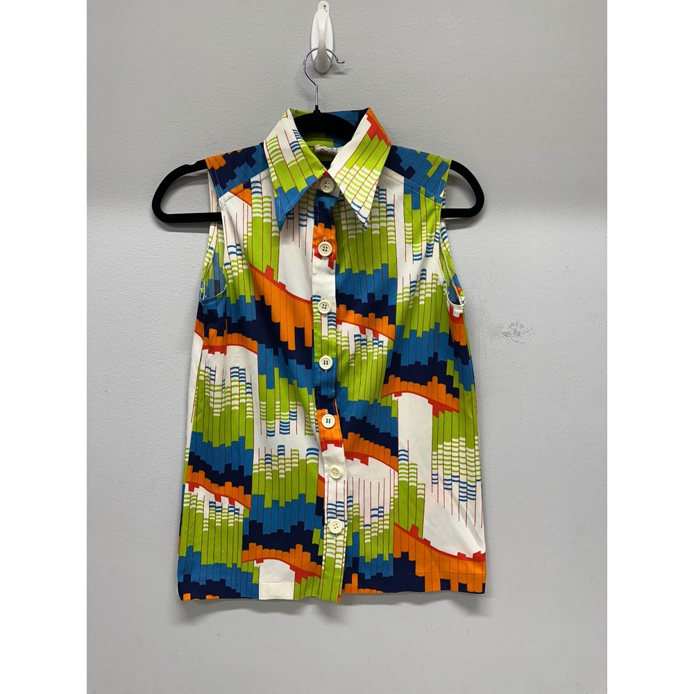 Funky Bright Multi-colored Blouse